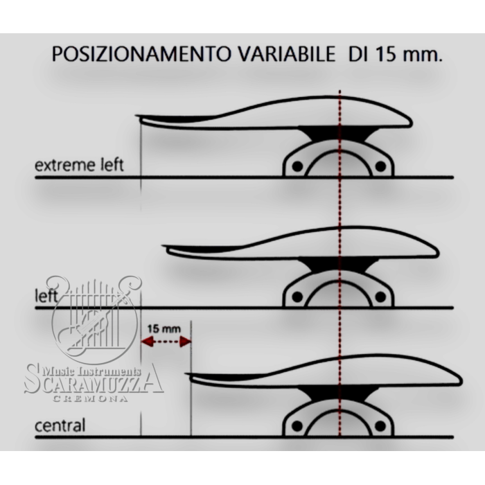 VIVA MENTONIERA AUGUSTINE 3D VIOLINO