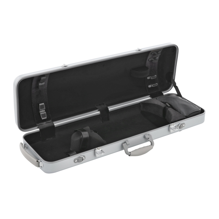 GEWA ASTUCCIO VIOLINO 4/4 RETTANGOLARE POLICARBONATO 2.4 ARGENTO 2.4KG