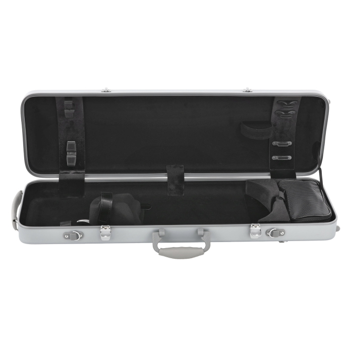 GEWA ASTUCCIO VIOLINO 4/4 RETTANGOLARE POLICARBONATO 2.4 ARGENTO 2.4KG