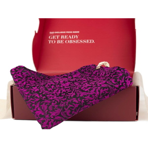 WOW SACCA PER VIOLINO DOPPIO STRATO 100% SETA JACQUARD FLOREAL VIOLET