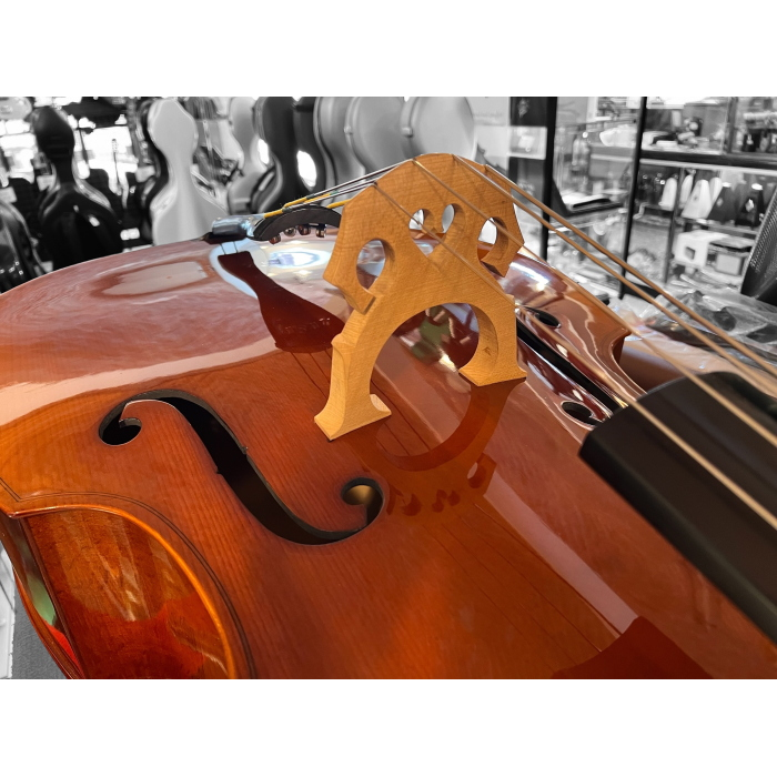 B120 CONTRABBASSO 4 CORDE 1/4  IN LAMINATO, FONDO BOMBATO
